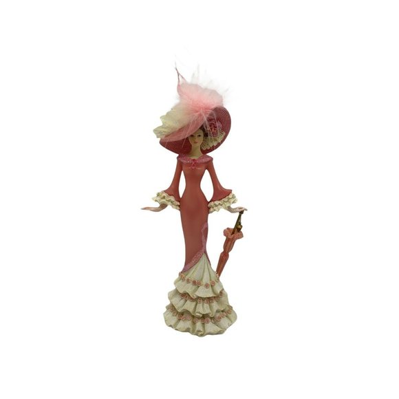THOMAS KINKADE FIGURINE Inspirations of Hope ~ A Vision of Hope ~ Pink lady 2007 - Picture 1 of 5